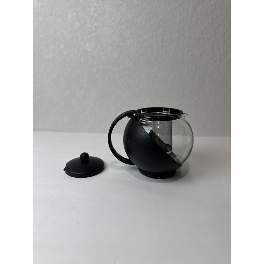 Norpo Eclipse 25 oz. Tempered Glass Tea Pot Infuser with Stainless Steel Basket - Picture 2 of 8